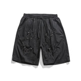 Threebooy Casual Shorts Street Trend Fashion Men's All-match Solid Color Straight Wide Leg Pants Thin Summer Tightening Short Pants