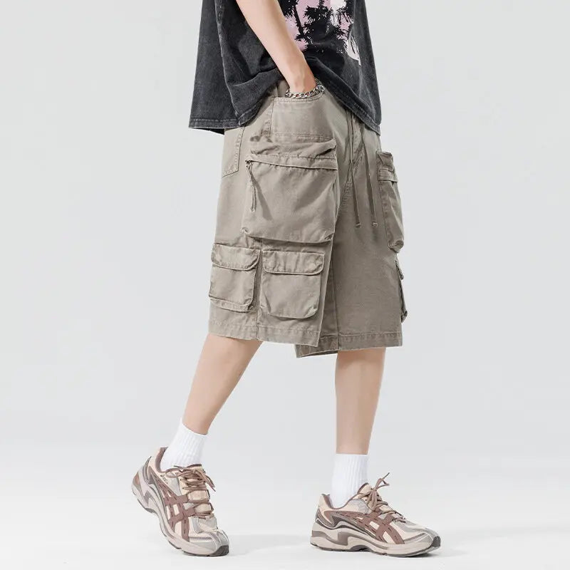 Threebooy  New Summer Men Cotton Cargo Shorts Men American Clothing Casual Breeche Bermuda Beach Jogger Shorts Male Hot Dropshipping