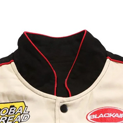 Threebooy Motorcycle Baseball Jackets Men Y2K Harajuku Letter Embroidery Patchwork Coats Vintage Hip Hop Streetwear Varsity Jacket Unisex