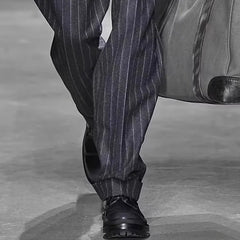 Threebooy  Straight Striped Loose Pants Trousers Fashionable Tweed Business Casual Men Autumn Winter