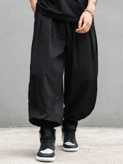 Threebooy  plus Size Men's Casual Trendy Long Pants Loose Fit for Daily Outings And Outdoor Sports