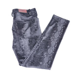 Threebooy Charming new wild snake print men's leather pants PU leather pants sexy tight leggings sexy clothing, performance clothing