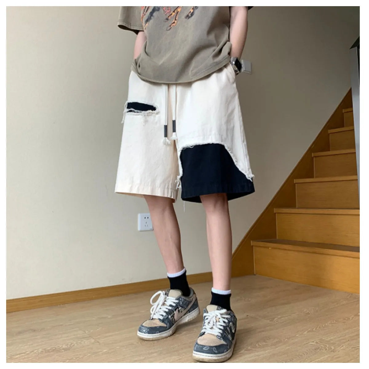 Threebooy Men's Casual Shorts Wide Trendyol Harajuku Pants Designer Y2k Summer Women's Fashion Cotton Baggy Basketball Hip Hop Clothing