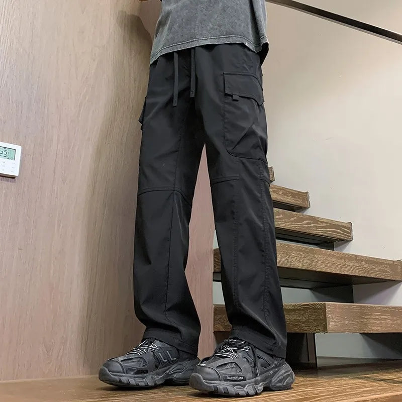 Threebooy  American Fashion Brand Workwear Casual Pants for Men's Spring and Autumn New Loose Sports Straight Outdoor Charge Trousers