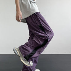 Threebooy Spring Summer Zipper Breathable Loose Trousers Man Fashion Casual Luxury Baggy Designer Techwear Emo Cheap Cargo Pants for Men