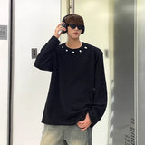 Threebooy Y2k Hoodies Men O-neck Loose Japanese Harajuku Outwear BF Couples Youthful Vitality All-match Streetwear High Street Autumn Ins