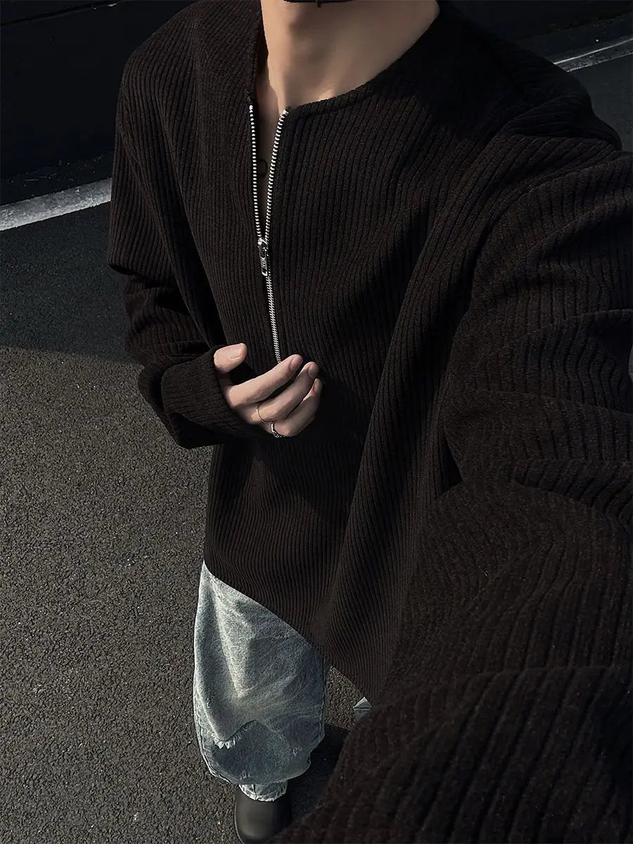 Threebooy American Half-Zip Henley T-Shirt Men's Spring Autumn Long Sleeve Underwear Tough Guy Outfit Hoodie