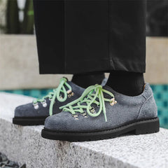 Threebooy  Fashion Mens Casual Shoes Men Trendy Designer Style Derby Shoe Men's Lace-up Flats