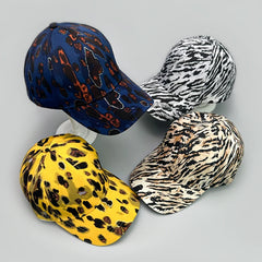 Threebooy  Graffiti Leopard Stripe Print Baseball Hats New Unisex Personal Outdoor Breathable Sunshade Versatile Fashion ins Snapback Caps