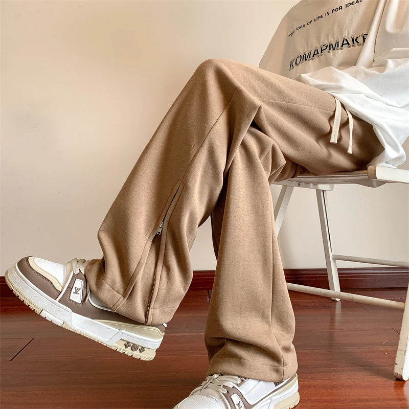 Threebooy Baggy Sweatpants Jogger Pants Straight Trousers Luxury Men's Trousers Slacks Wide Leg Pants High Quality Brands New in Man