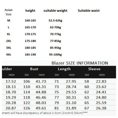 Threebooy  New European Plus Size Men's Jacket Elegant Italian Style Gentleman Business Lapel Loose Casual Slim Fit Three Buttons Blazer