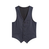 Threebooy Brand Clothing New Men's Suit Vest Dress Male Sleeveless Business Single Buckle Waistcoat Spring Autumn Plus Size S-4XL