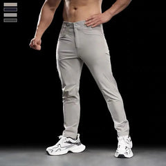 Threebooy  New Autumn Men Running Pants Elastic Soft Training Trousers Jogging Fitness Gym waterproof outdoors Hiking Streetwears Sports