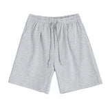 Threebooy Casual Solid Color Shorts Men's 2024 Summer Men's Clothing Korean Fashion Loose Straight Loose Knee Length Pants