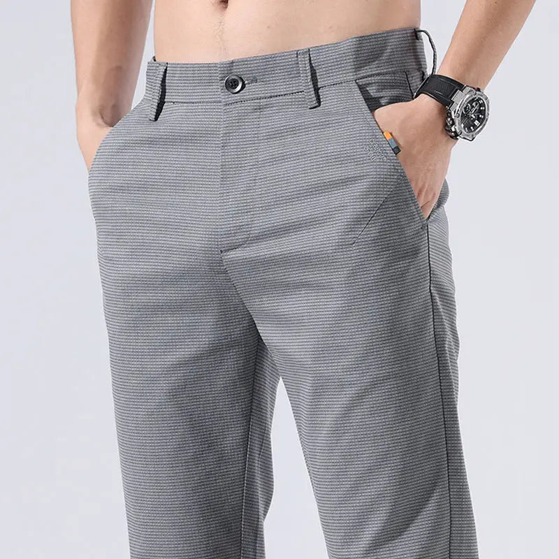 Threebooy  Spring Summer All-match Men Suit Pants Business Office Korean Streetwear Fashion Male Clothing Slim Casual Straight Trousers 38