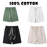 Threebooy  100% Cotton Hip Hop Streetwear Fashion Shorts Man Summer Beach Men'S Casual Running Sport Shorts Men'S Street