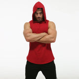 Threebooy Sleeveless Hoodie Gym Men's Vest Sports Bodybuilding Fitness Summer Cotton Basketball Mens Fashion Casual T Shirts Tank Tops