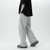 Threebooy Wide Leg Sweatpants Men Casual Pants Men Oversize Gray Sports Pants Black Trousers Male Loose Korean Streetwear Hip Hop