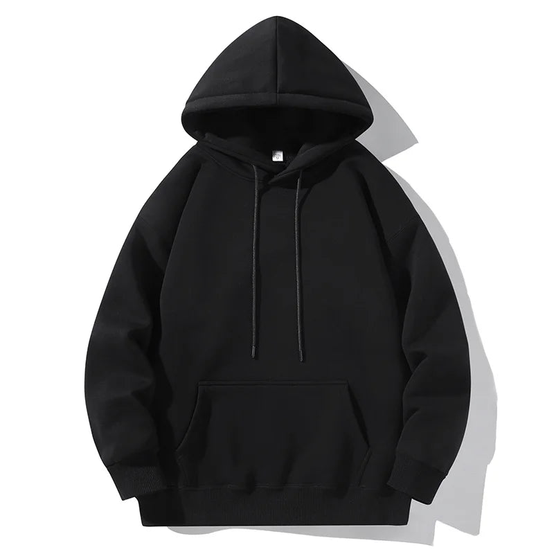 Threebooy 5 Color Autumn Hoodies Men Fashion Hooded Sweatshirt Men Streetwear Hip Hop Loose Pullover Hoodie Mens Pocket Hoody M-3XL