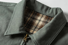 Threebooy Vintage Zipper Cotton Jacket Men Streetwear Harajuku Multi Pockets Cargo Coats Oversized Autumn New Loose Casual Jacket Male