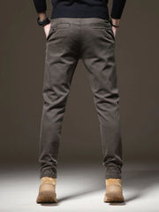Threebooy  Men's Casual Pants Spring Autumn Wear Versatile Straight Business Trousers Korea Work Classic Long Pants for Male