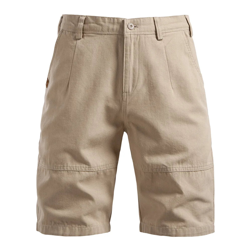 Threebooy New Chic Men Summer Slim British Shorts Light Luxury Stylish Popular Clothes Leisure All-match Straight Cargos Half-pants S-2XL