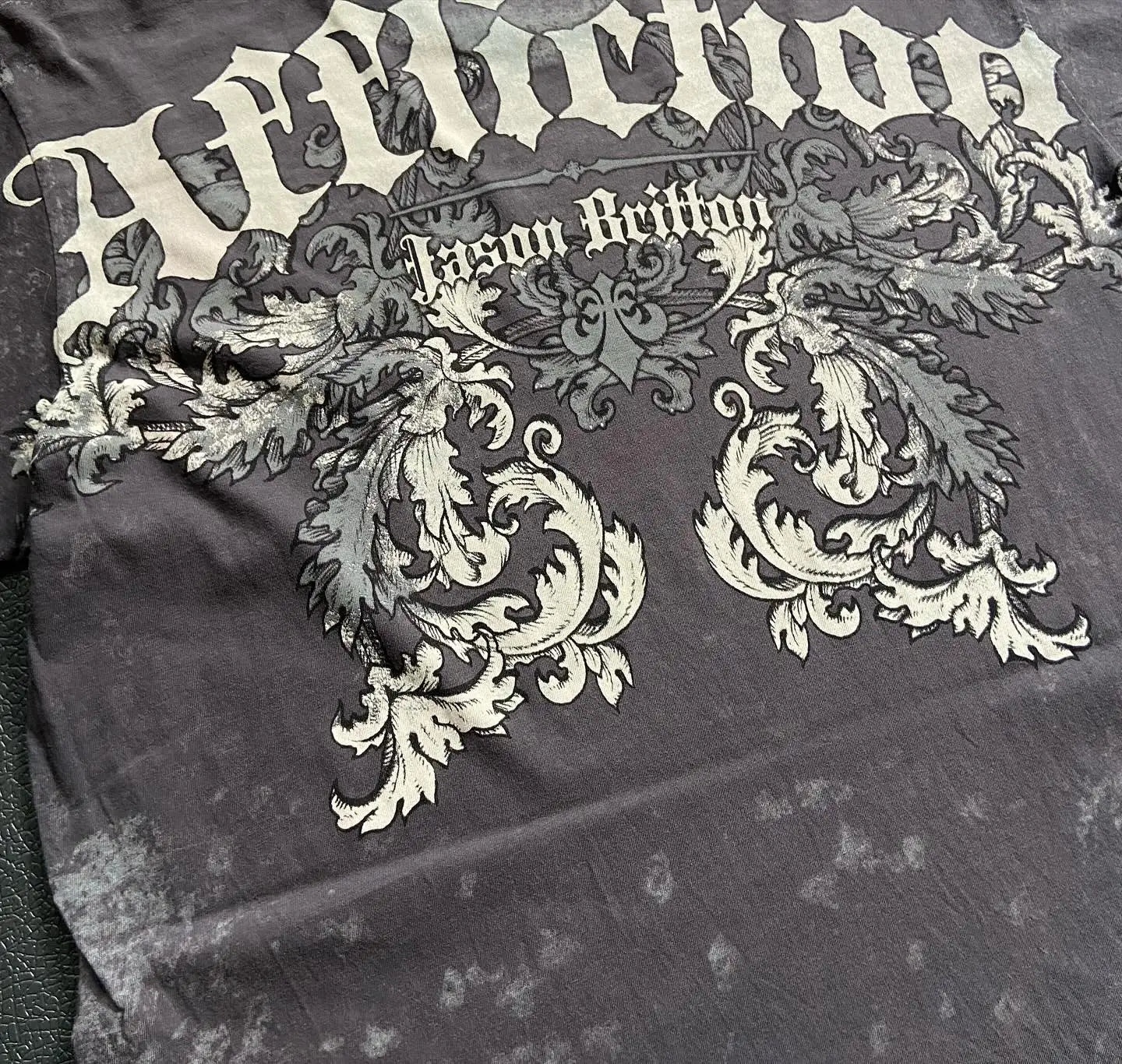 Threebooy 2000s affliction Style Street Hip Hop Clothing couple T Shirt Gothic Skull Cross Print Fashion Knight Graphic Men T shirt