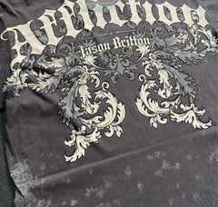 Threebooy 2000s affliction Style Street Hip Hop Clothing couple T Shirt Gothic Skull Cross Print Fashion Knight Graphic Men T shirt