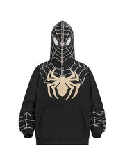 Threebooy Men's Spider Man Styling Print Oversized Hoodie