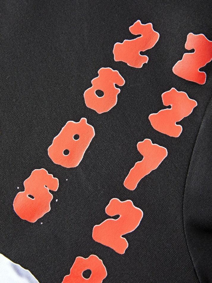 Threebooy Men's Skull Graphic Black Pullover Hoodie