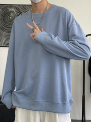 Threebooy Men's Basic Crew Neck Sweatshirt