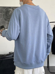 Threebooy Men's Basic Crew Neck Sweatshirt