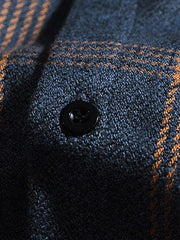Threebooy Men's Checkered Long Sleeve Button Shirt