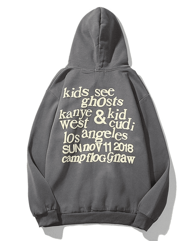 Threebooy Men's Graffiti Letter Print Hoodie