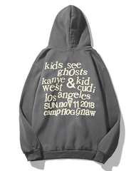 Threebooy Men's Graffiti Letter Print Hoodie