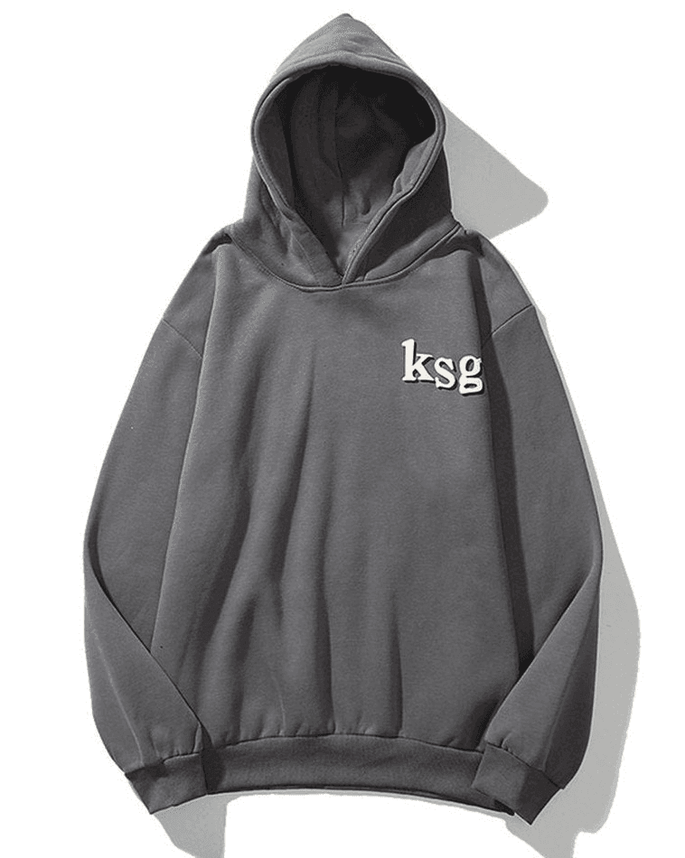 Threebooy Men's Graffiti Letter Print Hoodie