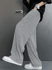 Threebooy Men's Printed Drapey Casual Pants