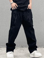 Threebooy Men's Washed Revenge Straight Leg Jeans